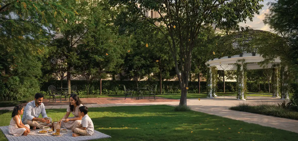 Godrej Florenne French Landscaped Gazebo and Walking Promenade